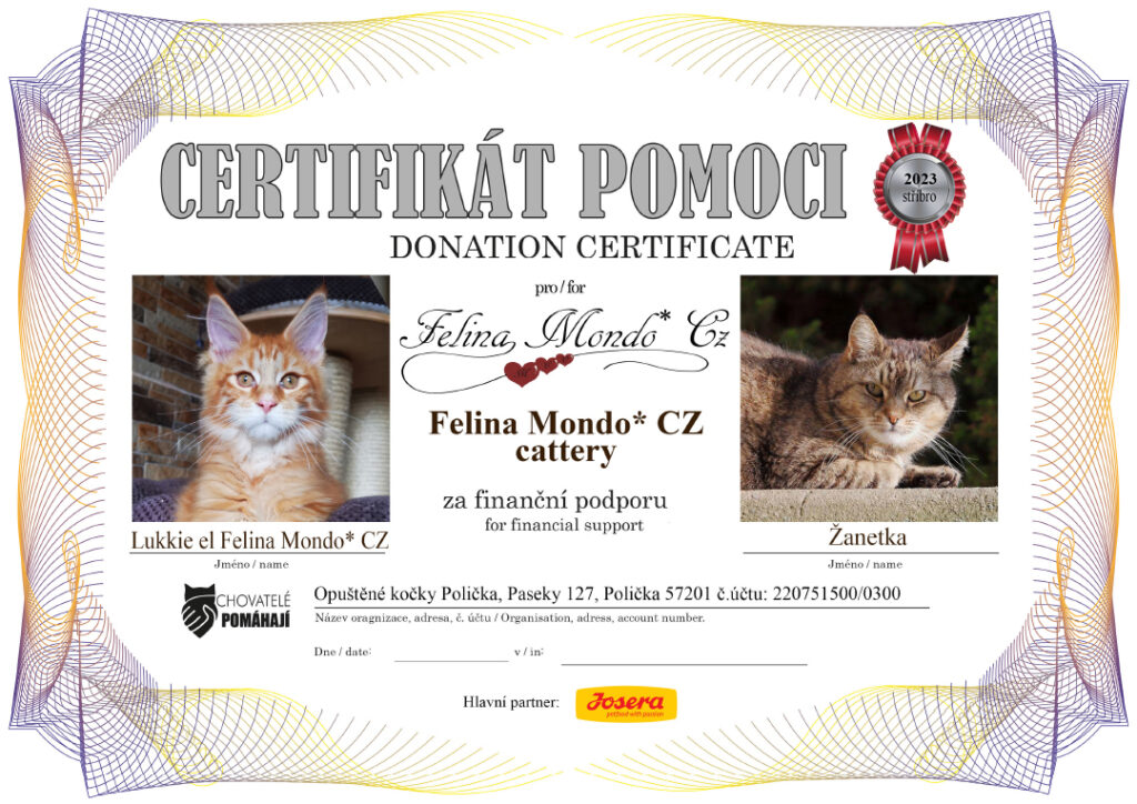 Lukkie el Felina Mondo* CZ – Žanetka