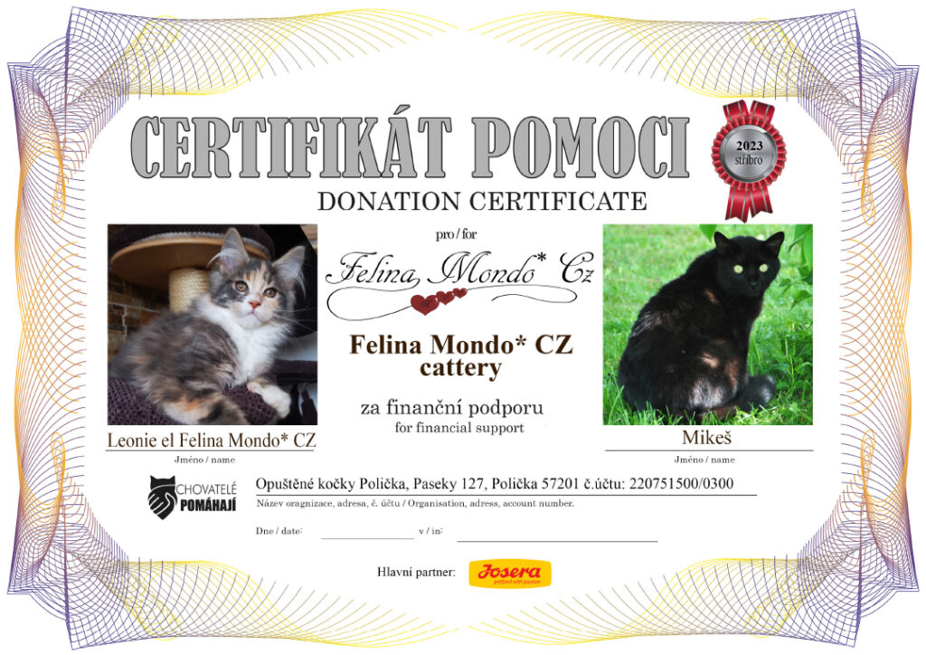 Leonie el Felina Mondo* CZ – Mikeš